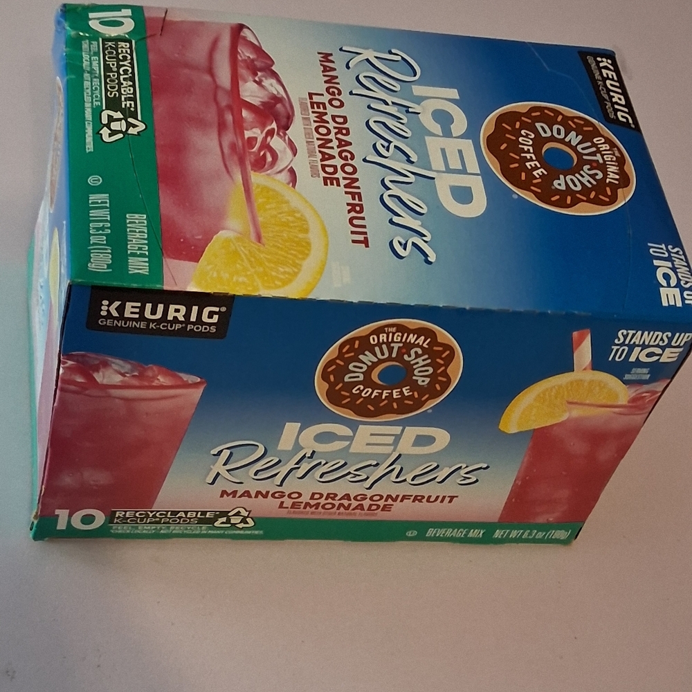 Keurig Iced Refreshers Mango Dragonfruit Lemonade.
